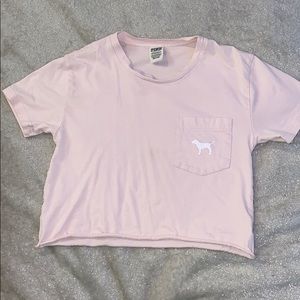 Victoria Secret PINK tee Hawaiian dog